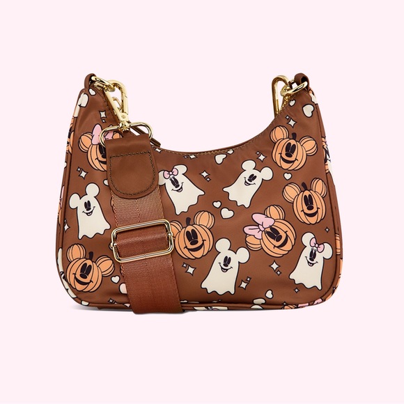 Stoney Clover Lane Disney Mickey & Friends Halloween Curved Crossbody Bag Ltd Ed - Picture 3 of 8